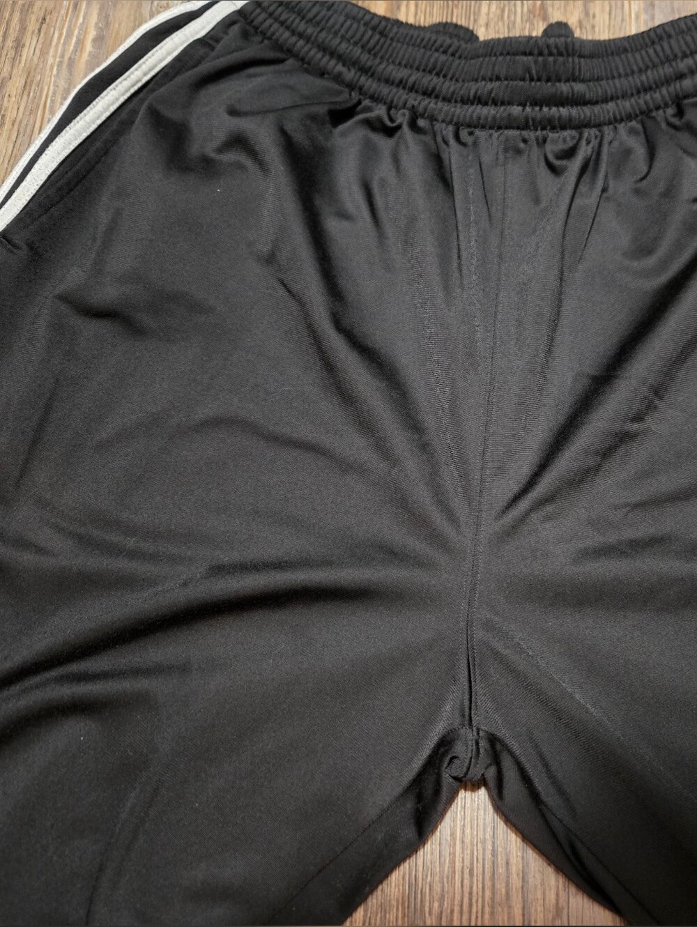 Adidas, Men's,Black Jogger Pants with White Side Stripes - Picture 5 of 16